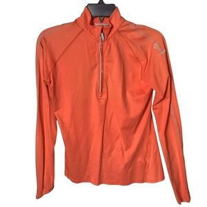 Calloway Golf Quarter Zip Bold Orange Golf Outerwear